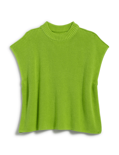 MONTECITO VEST Chartreuse, Pure Italian Cotton, view 6