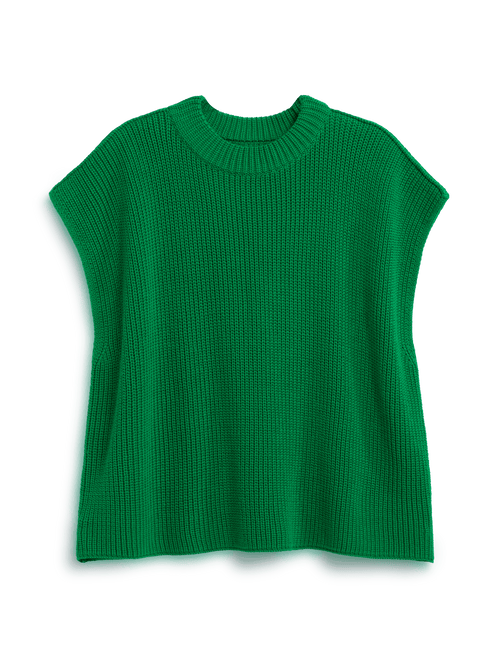 MONTECITO VEST Kelly Green, Pure Italian Cotton, view 4
