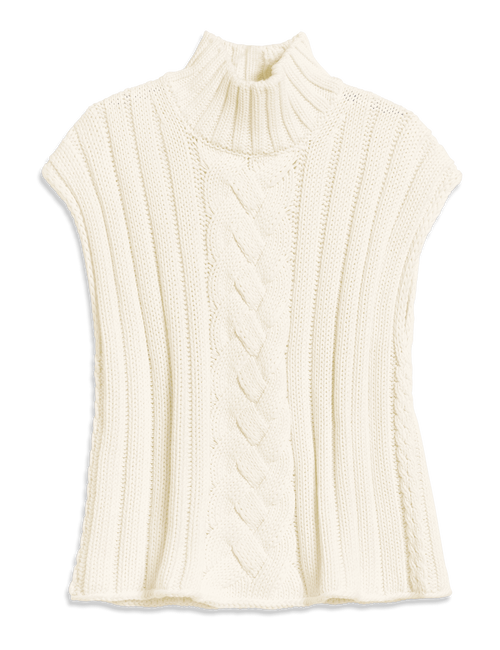 COTSWOLDS VEST Ivory, Pure Italian Cotton, view 6
