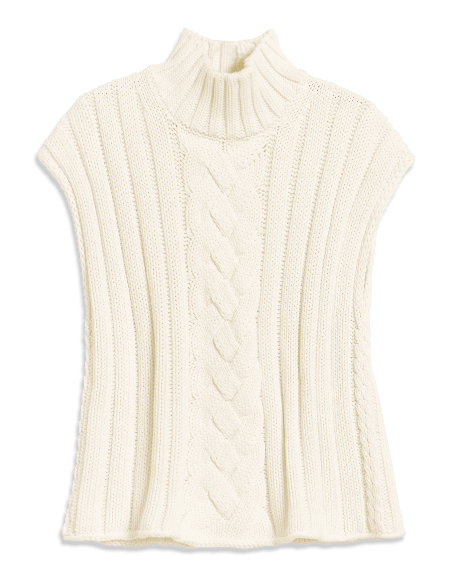COTSWOLDS VEST Ivory, Pure Italian Cotton