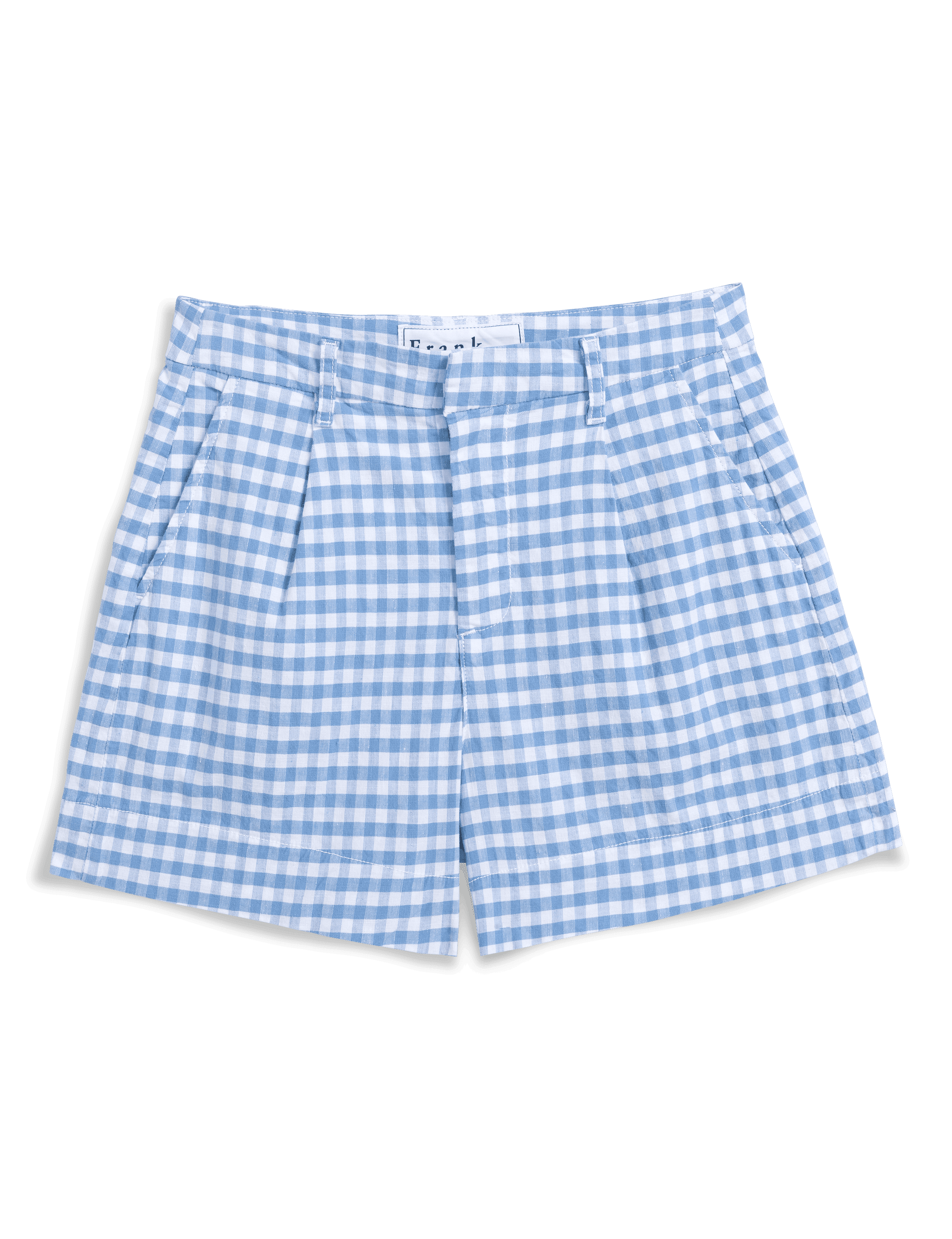WATERFORD Blue Gingham, Italian Performance Linen, view 4
