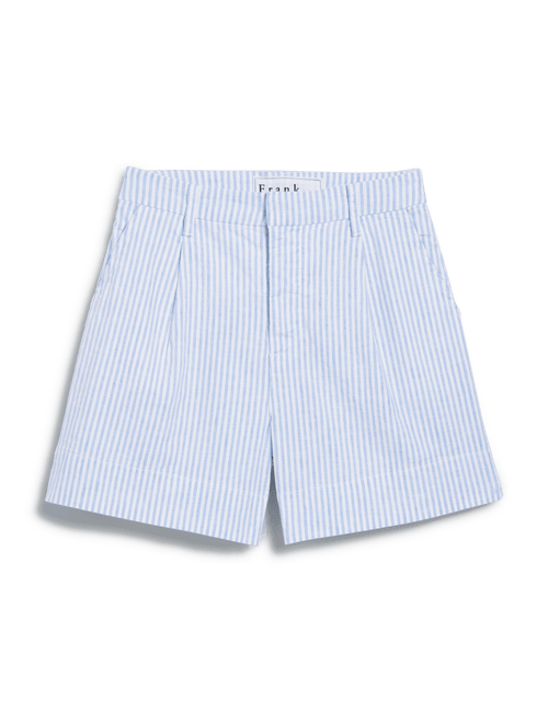 WATERFORD Blue and White Stripe, Italian Performance Linen, view 6