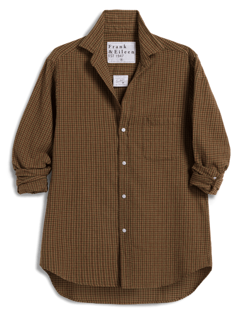 WAVERLY Brown and Green Plaid, Italian Flannel, view 7