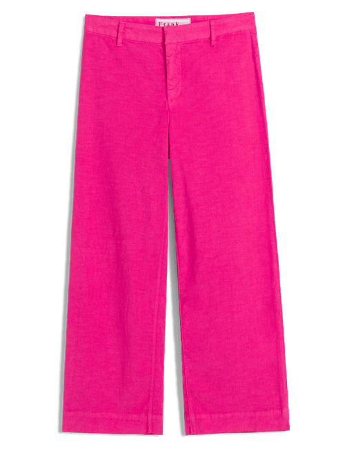 Wexford, Wide-Leg Linen Pant, Hot Pink | Frank & Eileen