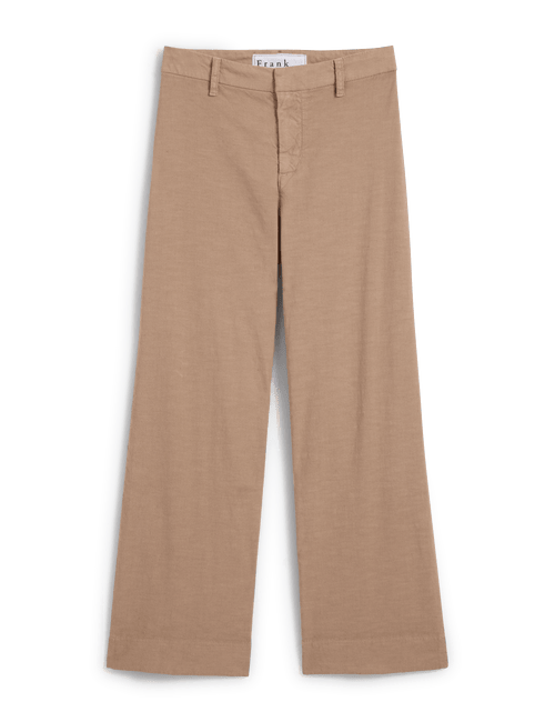 Wexford, Wide-Leg Linen Pant, Light Tan | Frank & Eileen