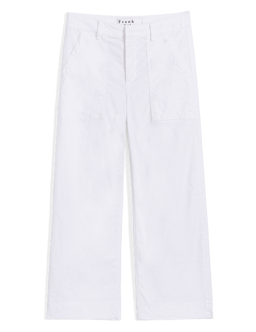 WEXFORD PATCH POCKET White, Italian Performance Linen, view 4