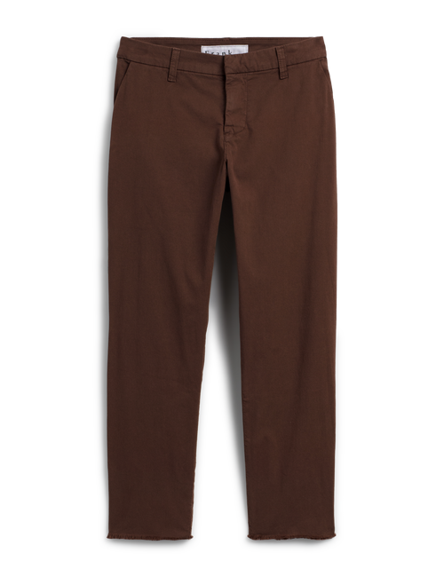 Flat front of Brown Frank & Eileen Wicklow Italian Chino in Italian Performance Twill, view 4