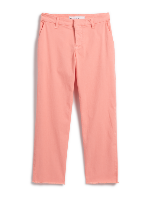 Flat front of Coral Pink Frank & Eileen Wicklow Italian Chino in Italian Performance Twill, view 4