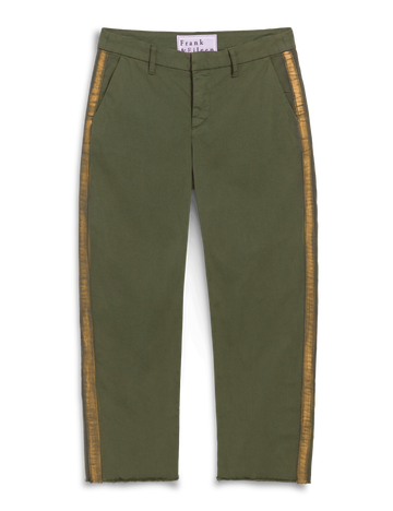 WICKLOW Army with Gold Stripe, Italian Performance Twill