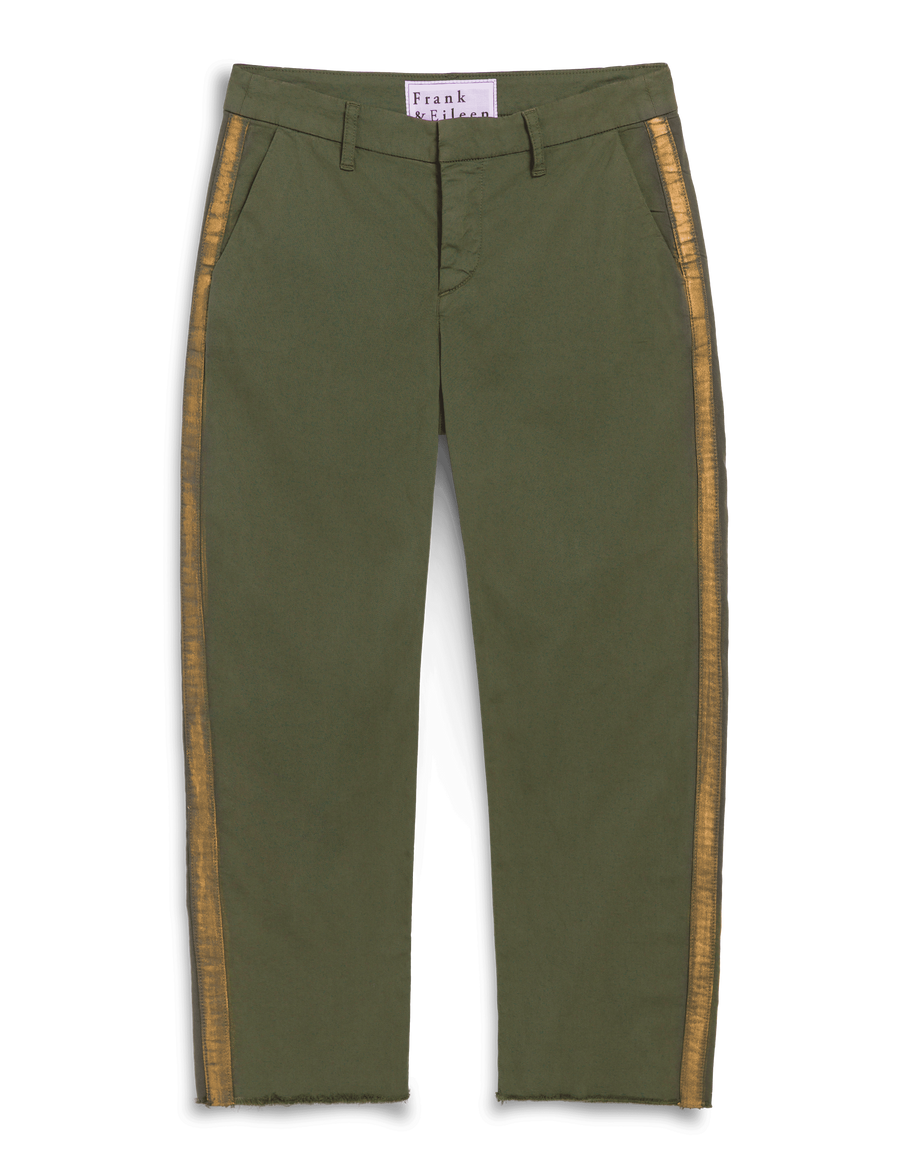 WICKLOW Army with Gold Stripe, Italian Performance Twill