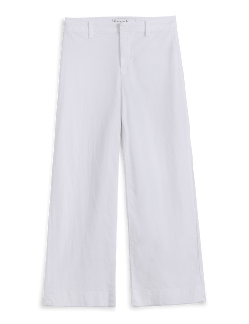 White wide-leg pants on a transparent background, view 6