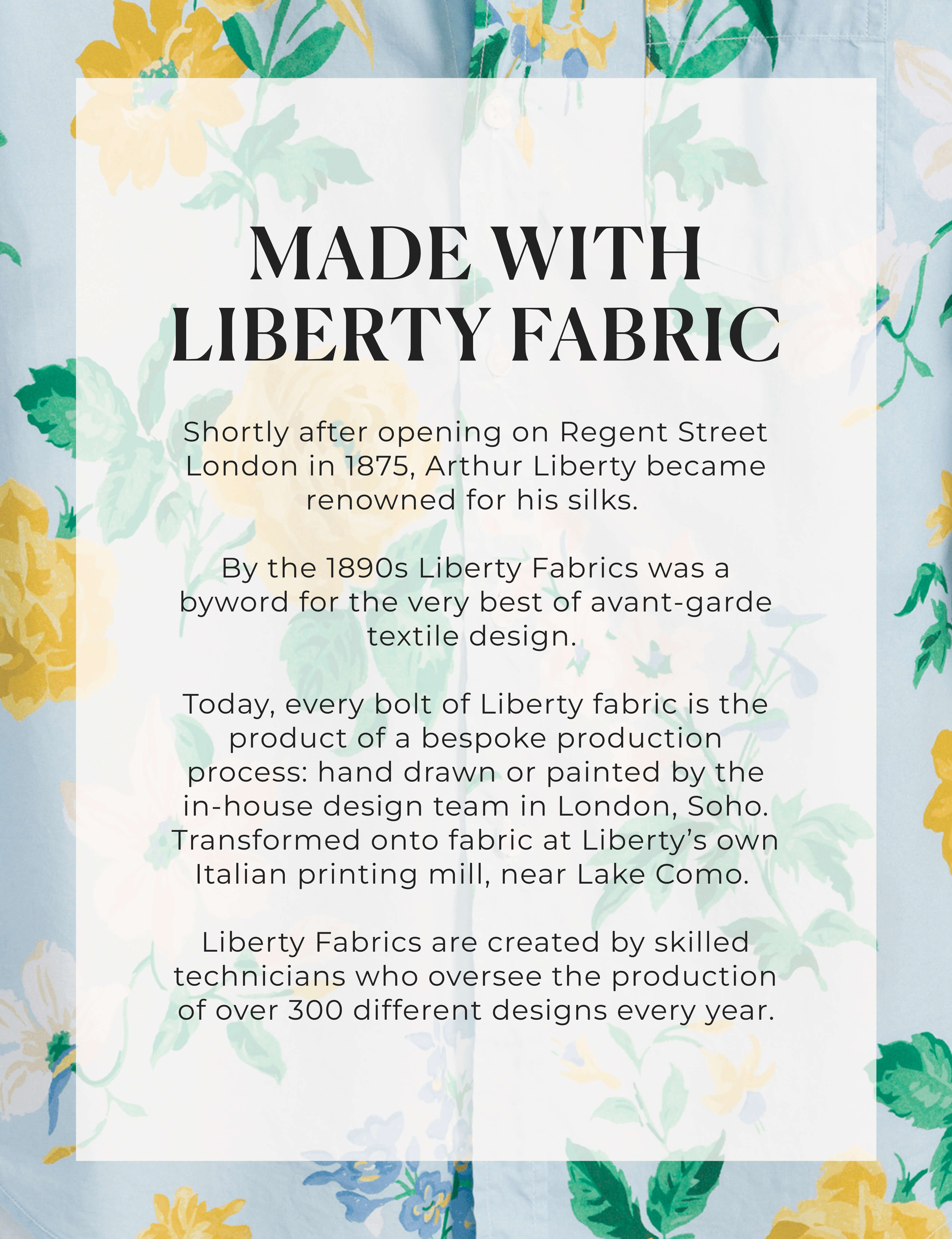 EILEEN Spring Bouquet, Made with Liberty Fabric