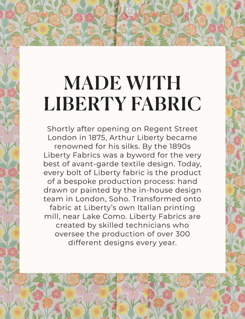 EILEEN Yellow and Pink Floral, Made with Liberty Fabric, view 4