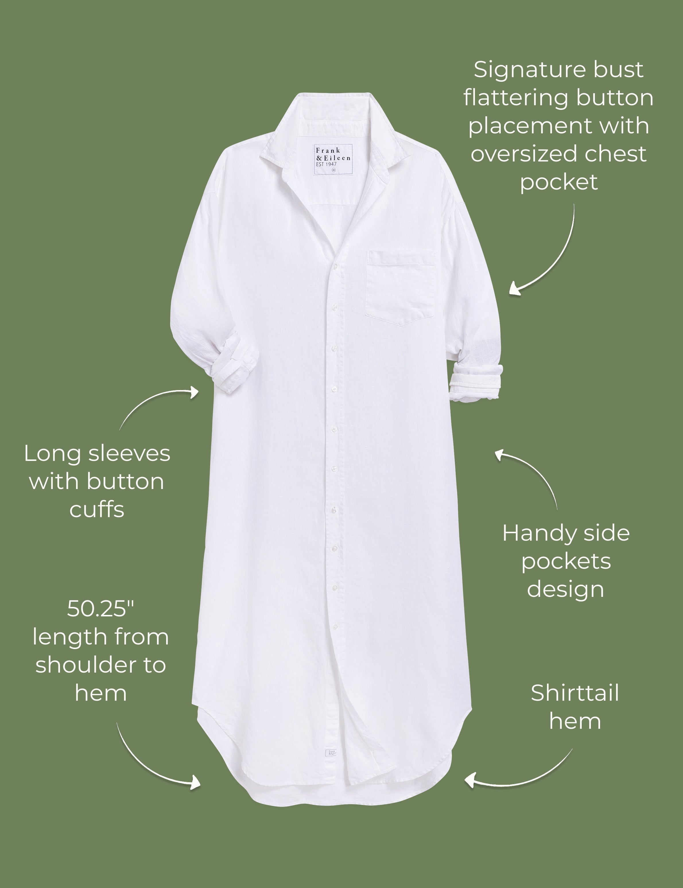 MEGAN White, Washed Linen