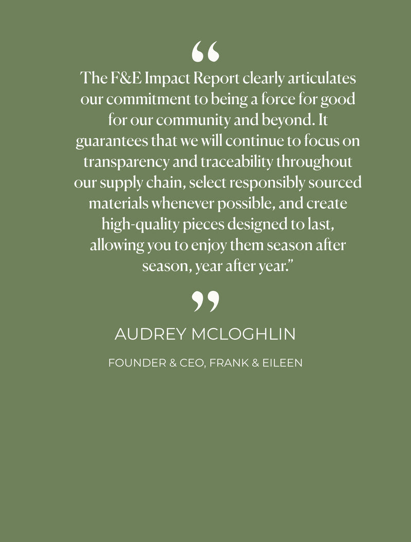 Quote from Audrey McLoghlin on a green background