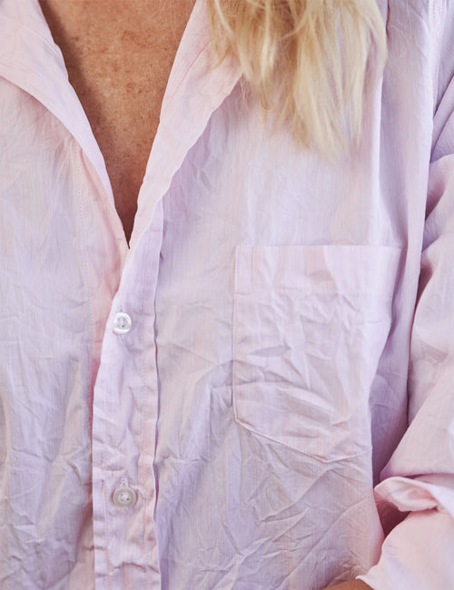 BARRY Heathered Light Pink, Italian Signature Crinkle, view 3