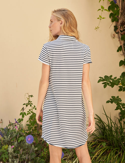 LAUREN Navy French Stripe, Vintage Jersey, alternate view