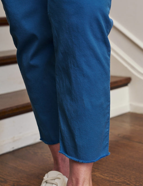 Lower legs of person wearing Royal Blue Frank & Eileen Wicklow Italian Chino in Italian Performance Twill, view 3