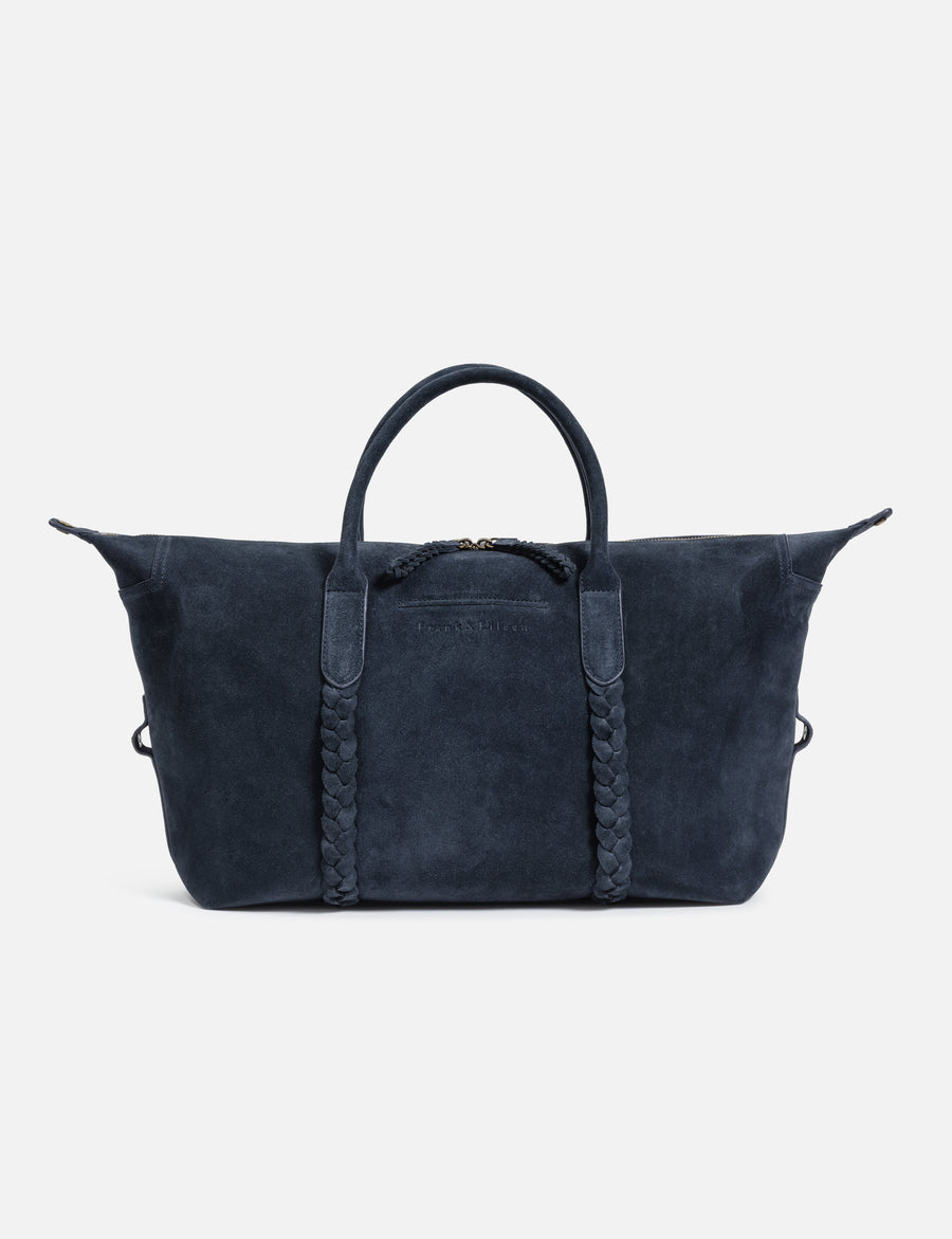 Side image of Navy Blue Frank & Eileen Willow Everyday Bag