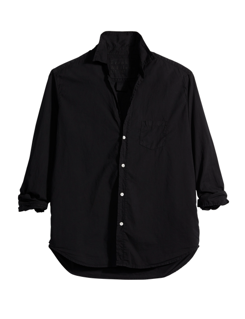 Flat front shot of Black Frank & Eileen Eileen Relaxed Button-Up Shirt in Featherweight, view 4