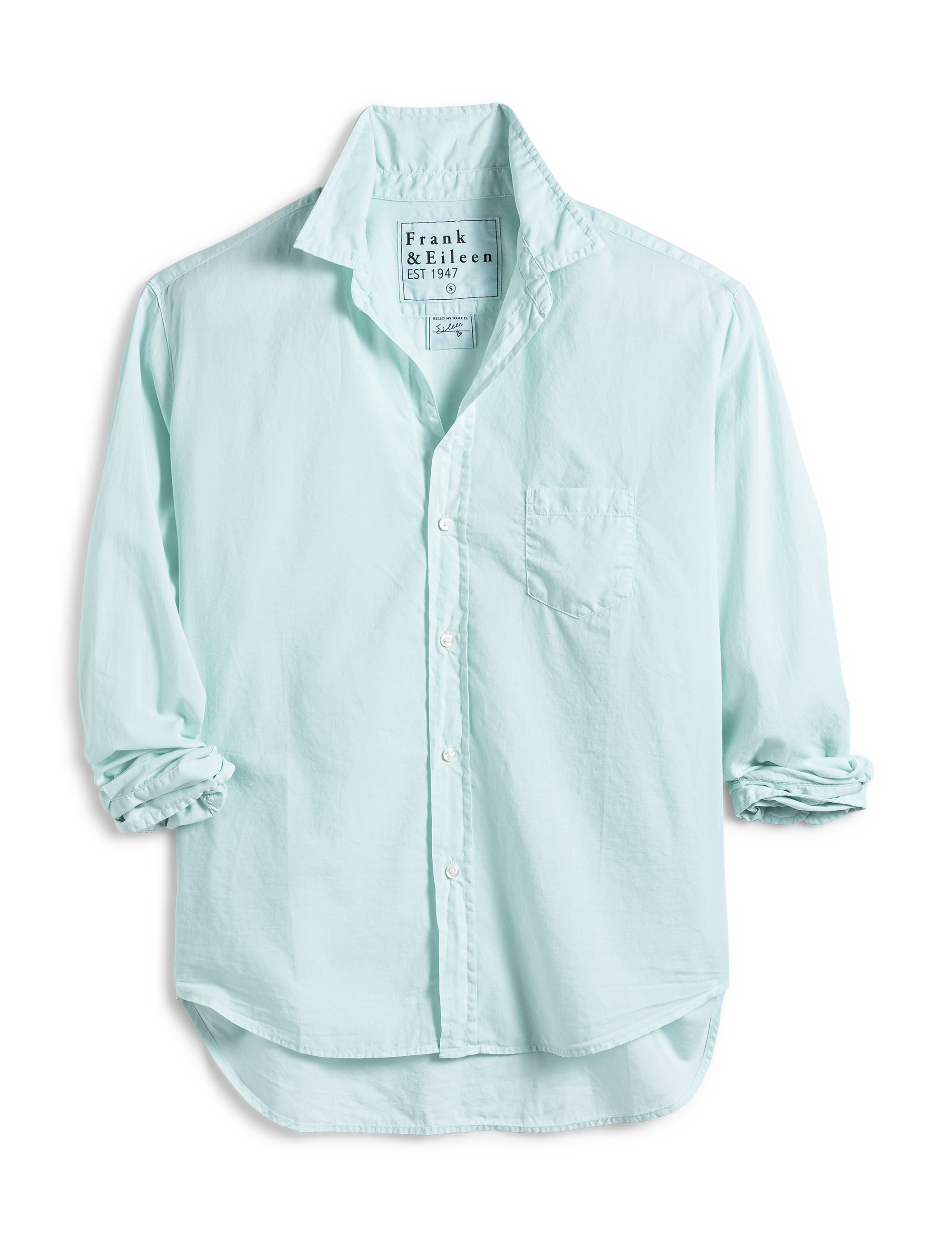 EILEEN Sea Glass, Italian Featherweight Poplin, front view