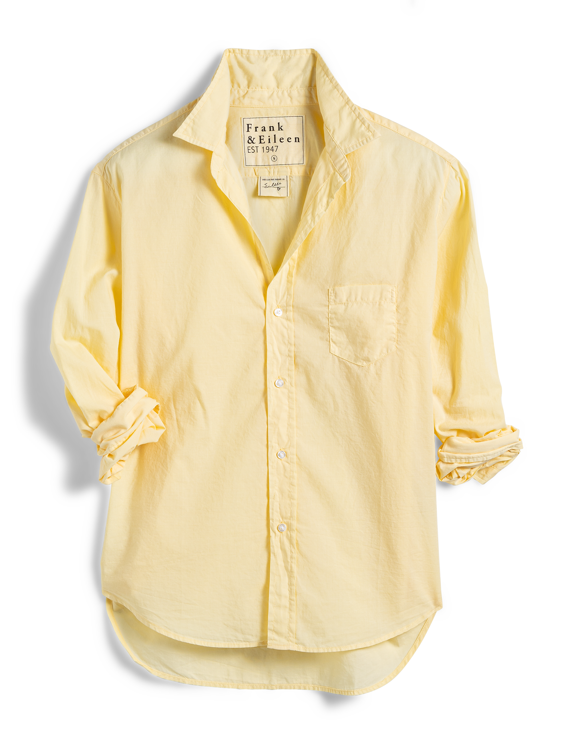 EILEEN Canary, Italian Featherweight Poplin, front view