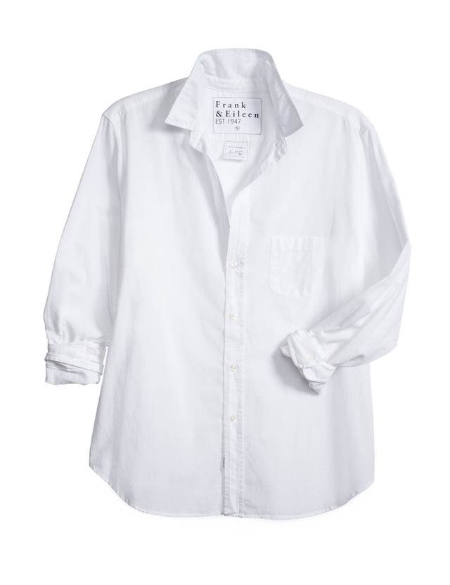 Eileen, Relaxed Button-Up Shirt, White – Frank & Eileen