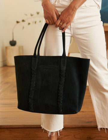 Person holding Black Frank & Eileen Lisa Hold Everything Tote
