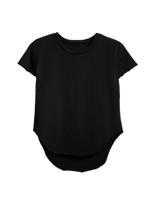Flat front shot of Black Frank & Eileen Theo Perfect Tee made in Heritage Jersey, view 4