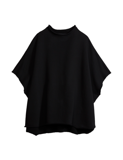 Audrey black capelet close up detail, view 4