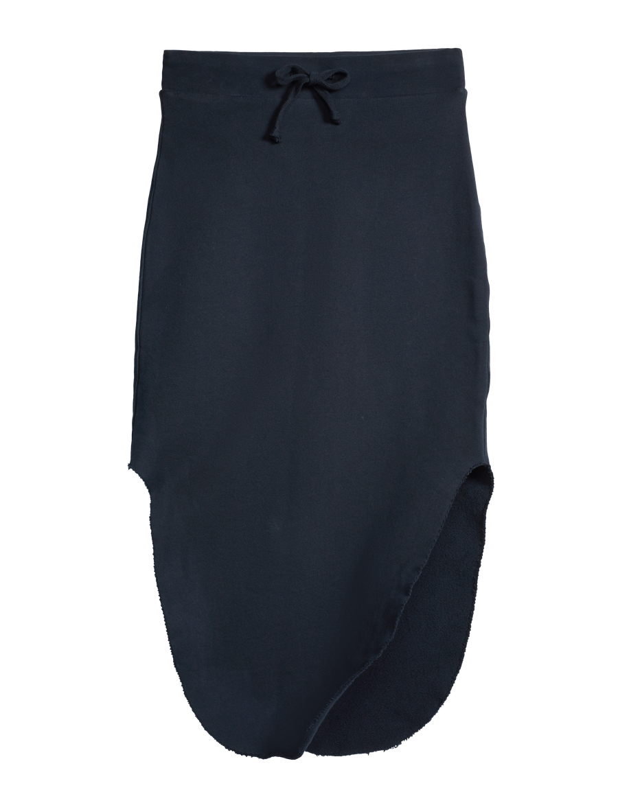 Flat front shot of British Royal Navy Frank & Eileen Donegal Unforgettable Skirt in Italian Triple Fleece