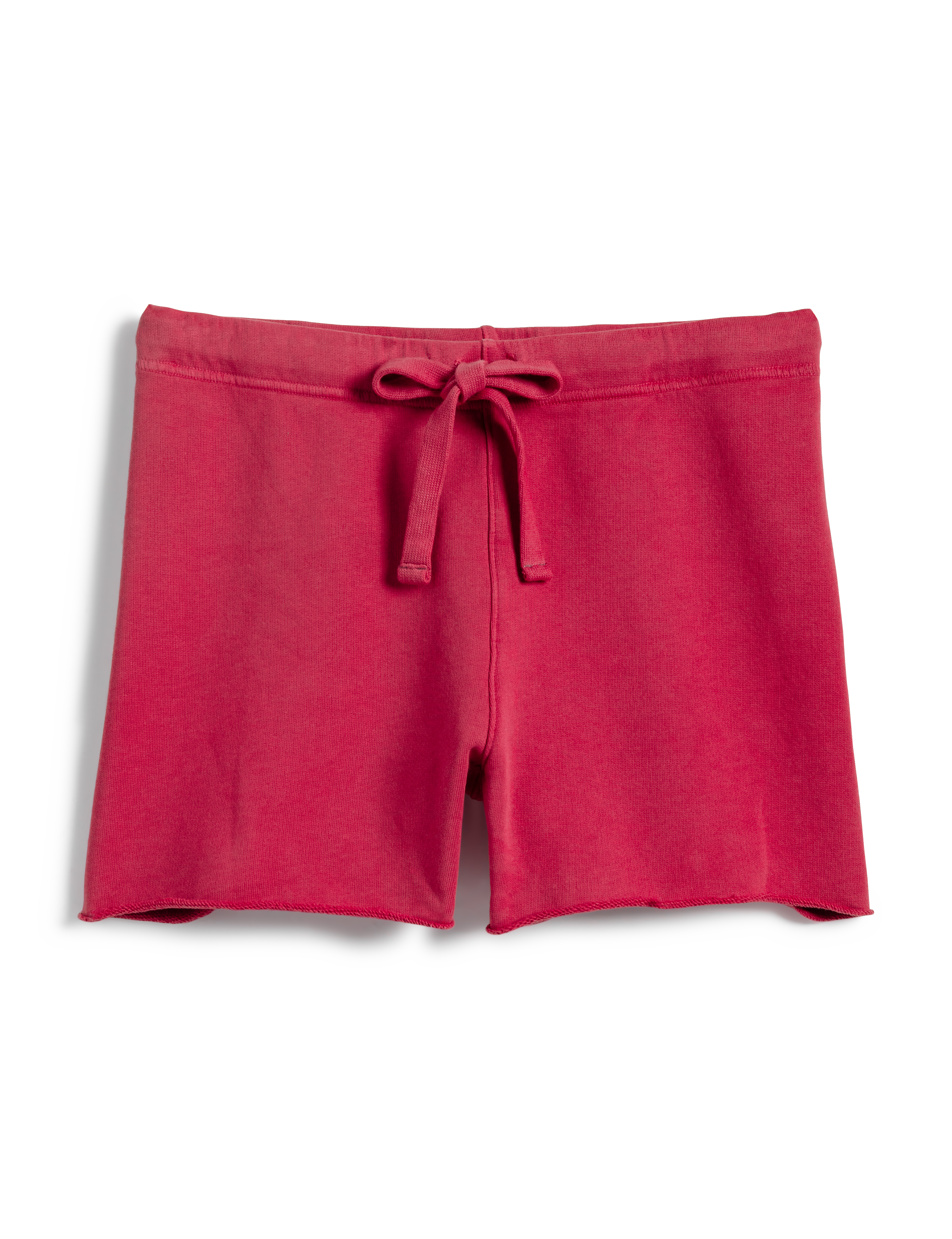 Flat front shot of Red Frank & Eileen Pearl Favorite Sweatshorts in Triple Fleece, view 4