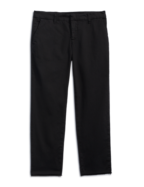 Flat front shot of Black Frank & Eileen Wicklow Italian Chino in Italian Performance Twill, view 4